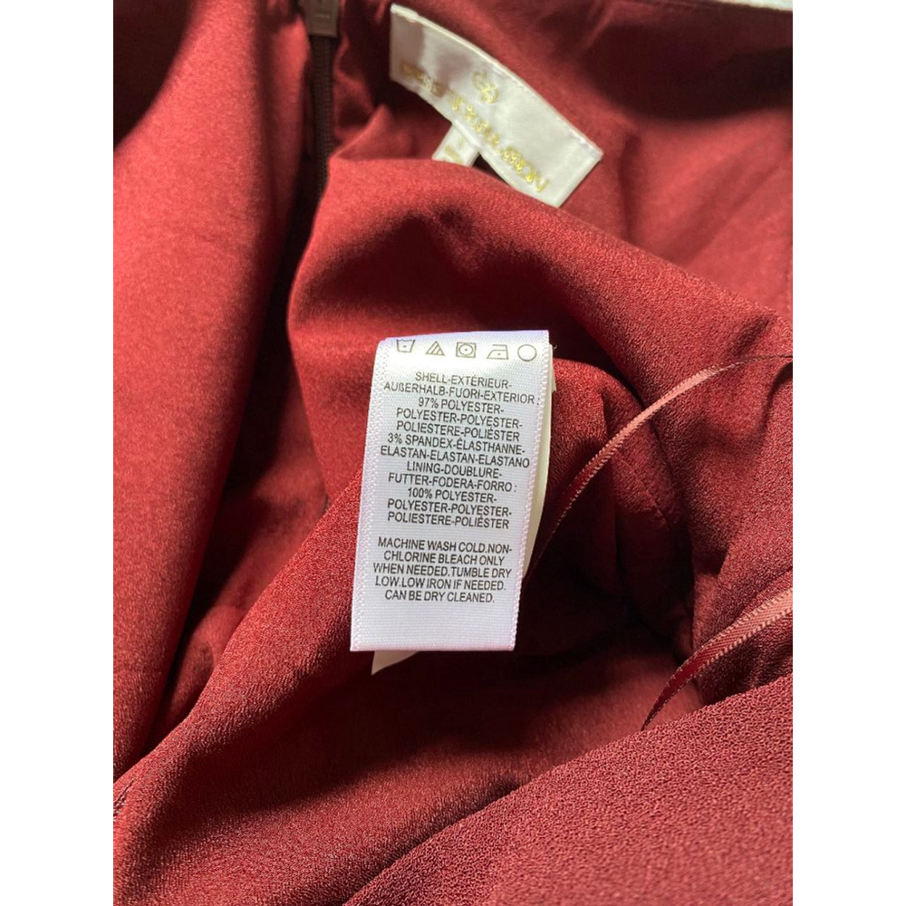 Dress the Population Sam Shirred Burgundy Elegant Jumpsuit NWOT Small - Picture 7 of 8